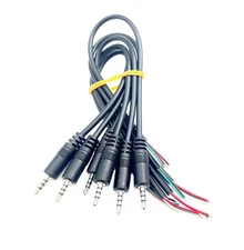 daier 6Pcs 2.5mm Male Plug to Bare Wire Open End TRRS 4 Pole Stereo 2.5mm Plu...