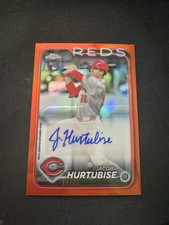 2024 Topps Chrome Update Series Autographs Jacob Hurtubise #AC-JHU Orange /25