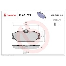 Satz Bremsbeläge Bremsklötze vorne für Renault Clio 2 BB Laguna 1 B56 | 24641