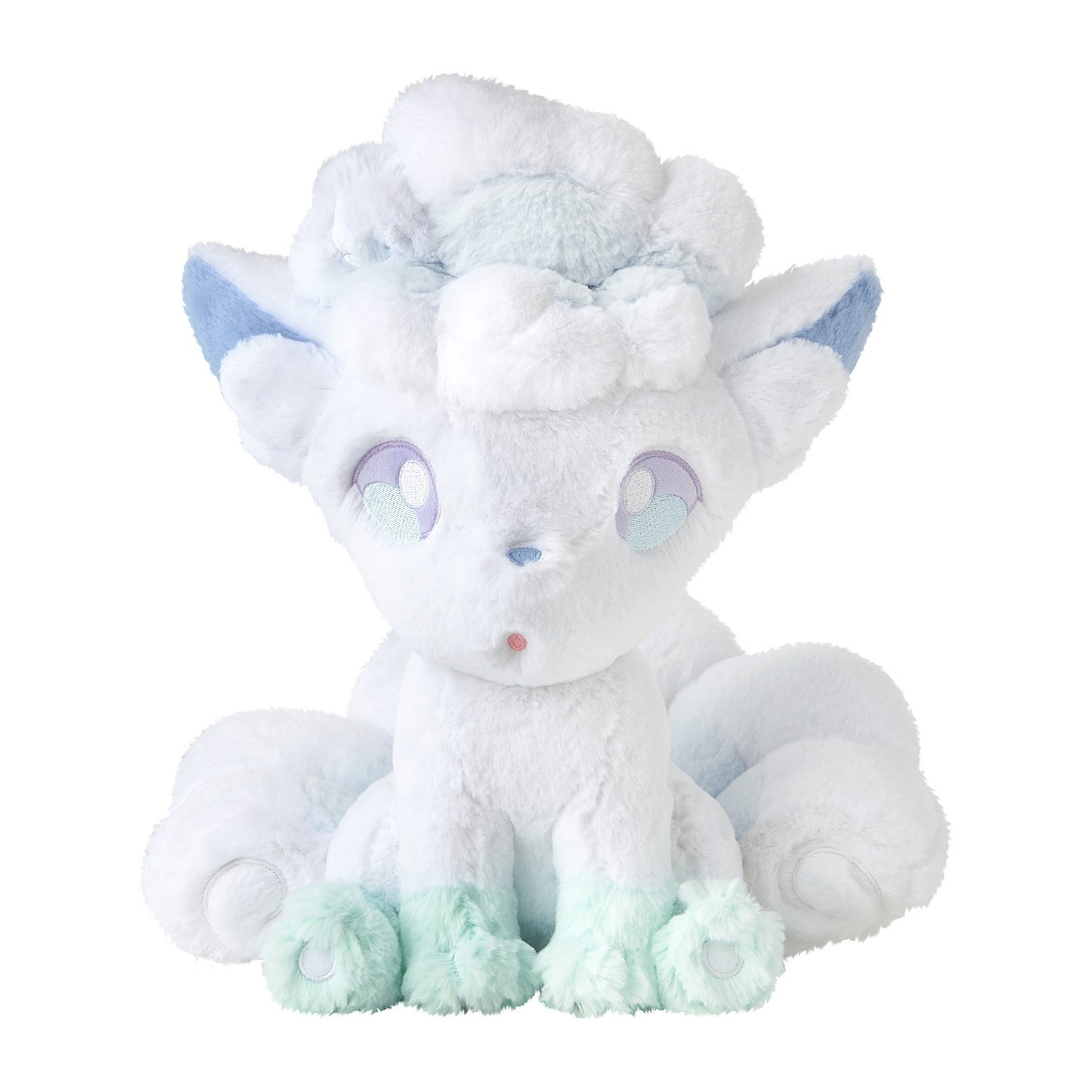 Pokemon Center Original Fuwa Fuwa Dakko Alolan Vulpix  Plush Doll H 13.7 inch