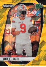 2025 Panini Prizm Draft Picks - Tavien St. Clair #162 Gold Ice Prizm (RC)