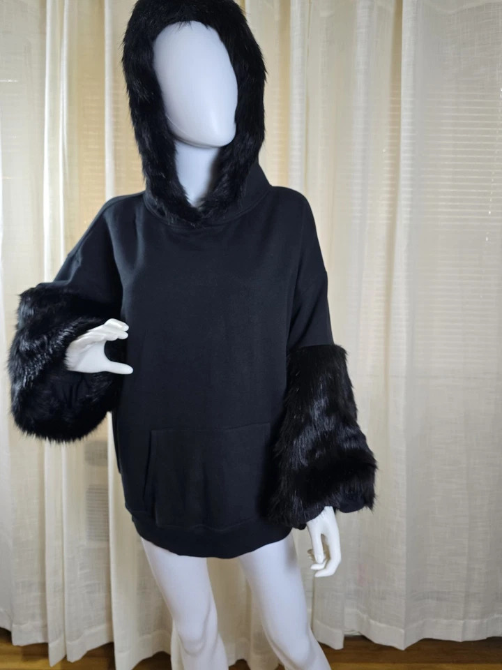 EXPRESS SUDADERA CON CAPUCHA DE PIEL SINTÉTICA (L) Foto 2 de 4