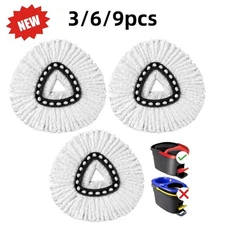 3/6/9 Pack Mop Replacement Heads for O cedar Mop Replace Head Machine Washable