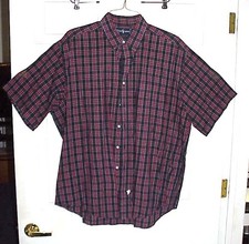 MEN'S RALPH LAUREN, XL, SHORT SLEEVE, BUTTON FRONT, 100 COTTON SHIRT, PRE-OWNED