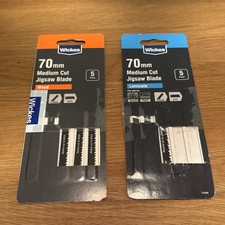 Image of U Shank Jigsaw Blades Wickes Pack of 5 Medium Cut Wood and 3 Medium Cut Laminate