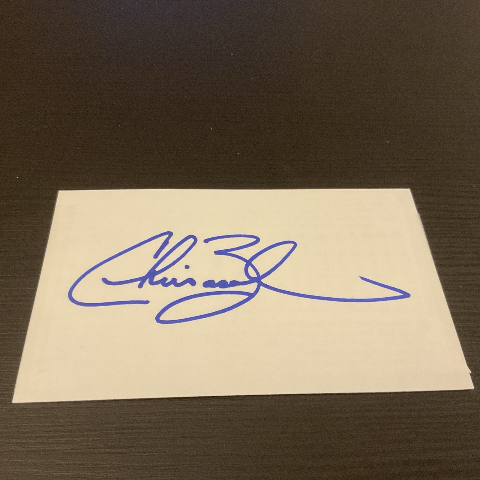 SIGNED 3x5 Card 2007 Yankees Chris Basak