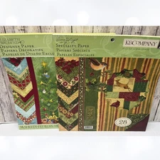 K & Company GLAD TIDINGS Visions of Christmas 12x12 Paper Cardstock Packs 