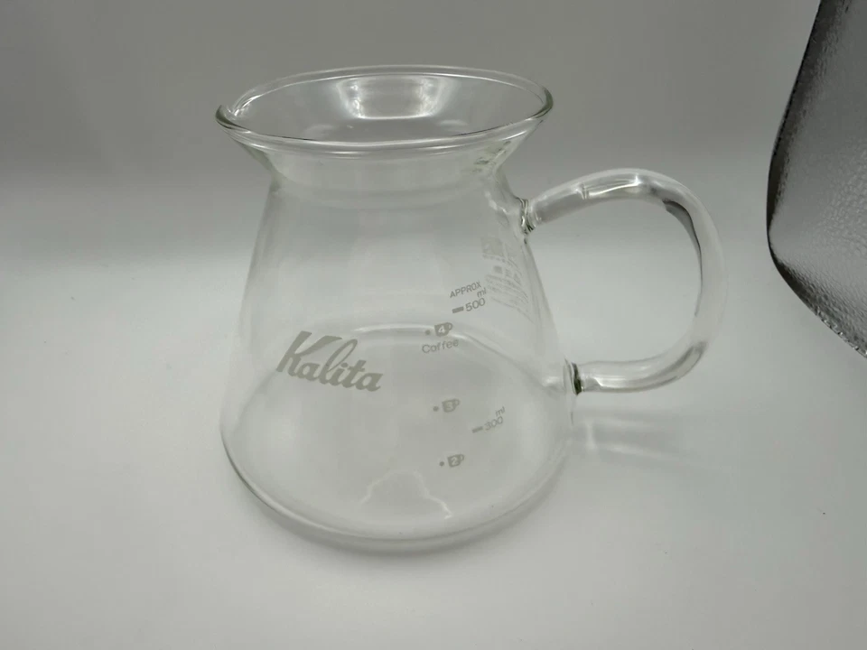 Servidor de café Kalita 500 Server G vidro – levemente usado com caixa - Imagem 2 de 4
