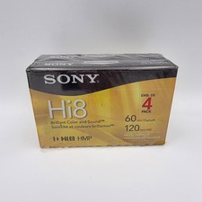 Sony Hi8 MP Video Tape 120 Min Lot of 2 New Factory Sealed Metal Particle