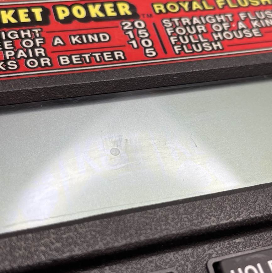 Vtg Radica Pocket Handheld Game Poker Royal Flush 3000 Electronic