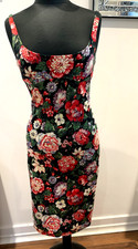 Dolce and Gabbana D&G Garden floral Brocade bustier Dress IT42 UK10 US6 EU36