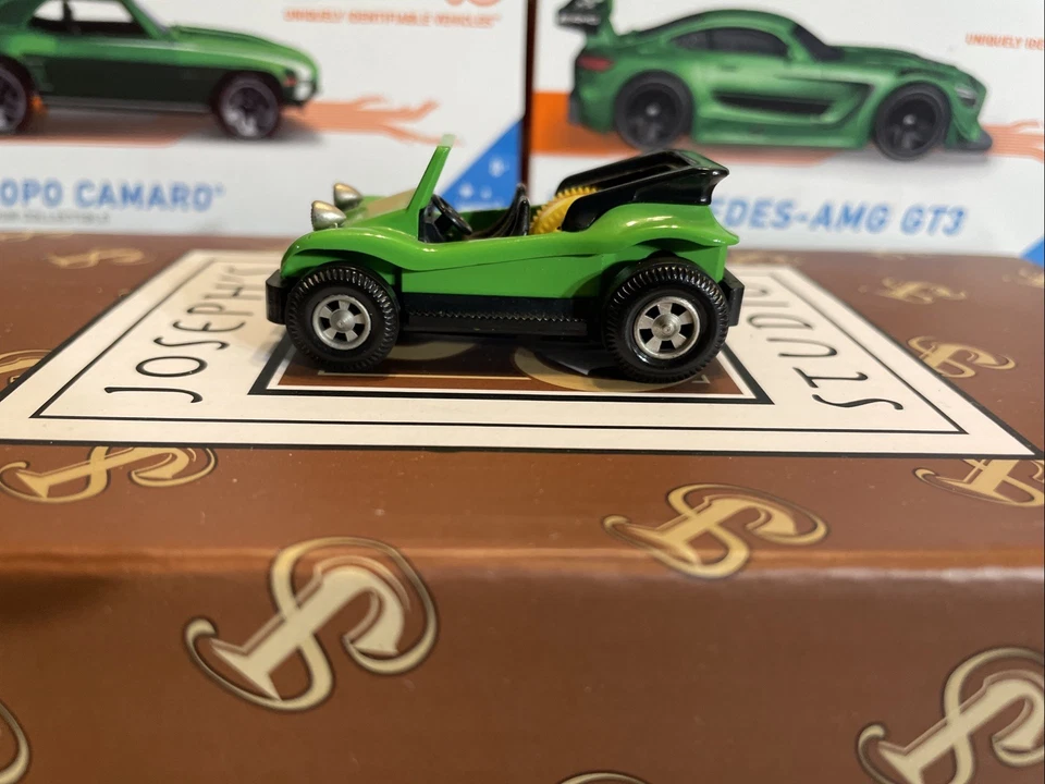 Buggy Darda VW Dune vintage años 70, verde y naranja, hecho en Alemania Occidental Foto 2 de 4