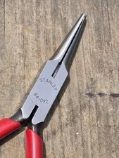 Stanley 5 1/2” 84-092 Needle Nose Pliers W/Side Cutter Japan VGC