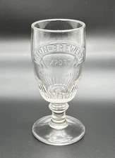 Pre Prohibition Lion Brewery Export Beer Glass Goblet / Antique Bar Advertising
