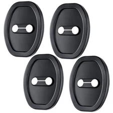 4pcs Car Door Latch Protective Cover, Silicone Car Door Lock Guard Cover 