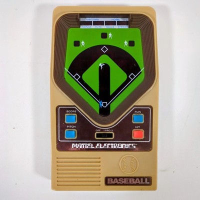 Vintage Mattel Electronics Baseball Handheld LED Game 1978 Hong Kong Battery Op
