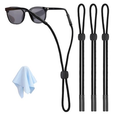 3 Pcs Glasses StrapAdjustable Eyeglass Holders for Men, Women, and Kids  Neck...