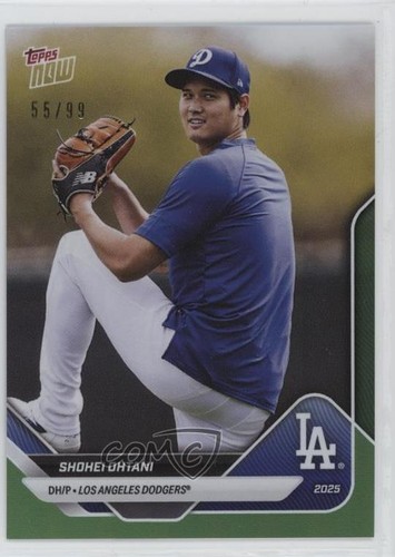 2025 Topps Now Road to Opening Day Green 55/99 Shohei Ohtani #OD-271 7k6