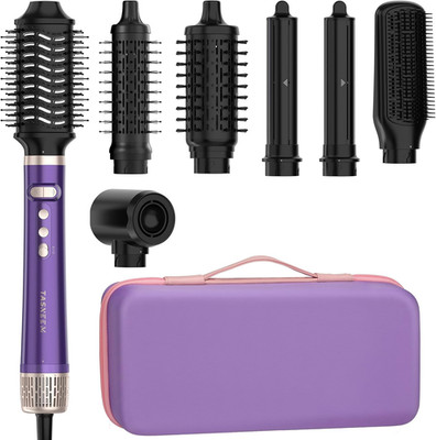 7 in 1 Hot Air Styler with Auto-Wrap Curlers, Blow Dryer Brush, Ionic Hair Dryer
