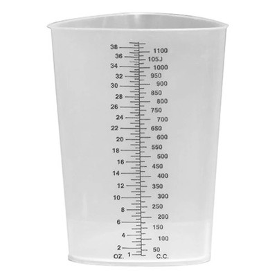 Translucent Triangular Polypropylene Graduated Beaker Scientific Measuring Cup