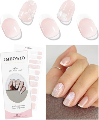 Selbstklebende Gel-Nagelfolie French Tip für Nagelkunst & Dekoration