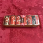 VTG 1997 COCA COLA MINIATURE SODA 6 CAN Christmas Set.  Original Packaging.