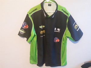 Licensed Kawasaki Pit Crew Racing Shirt ... Mens XL