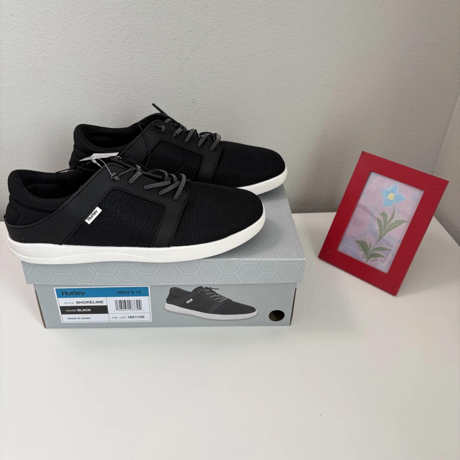 Hurley, Men's "Shoreline" Lace Up Shoe Size 12 and Color Black or Gray , NIB