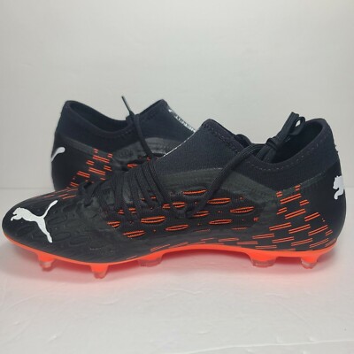 PUMA Future 6.3 Netfit FG/AG Soccer Cleats Black Orange Mens