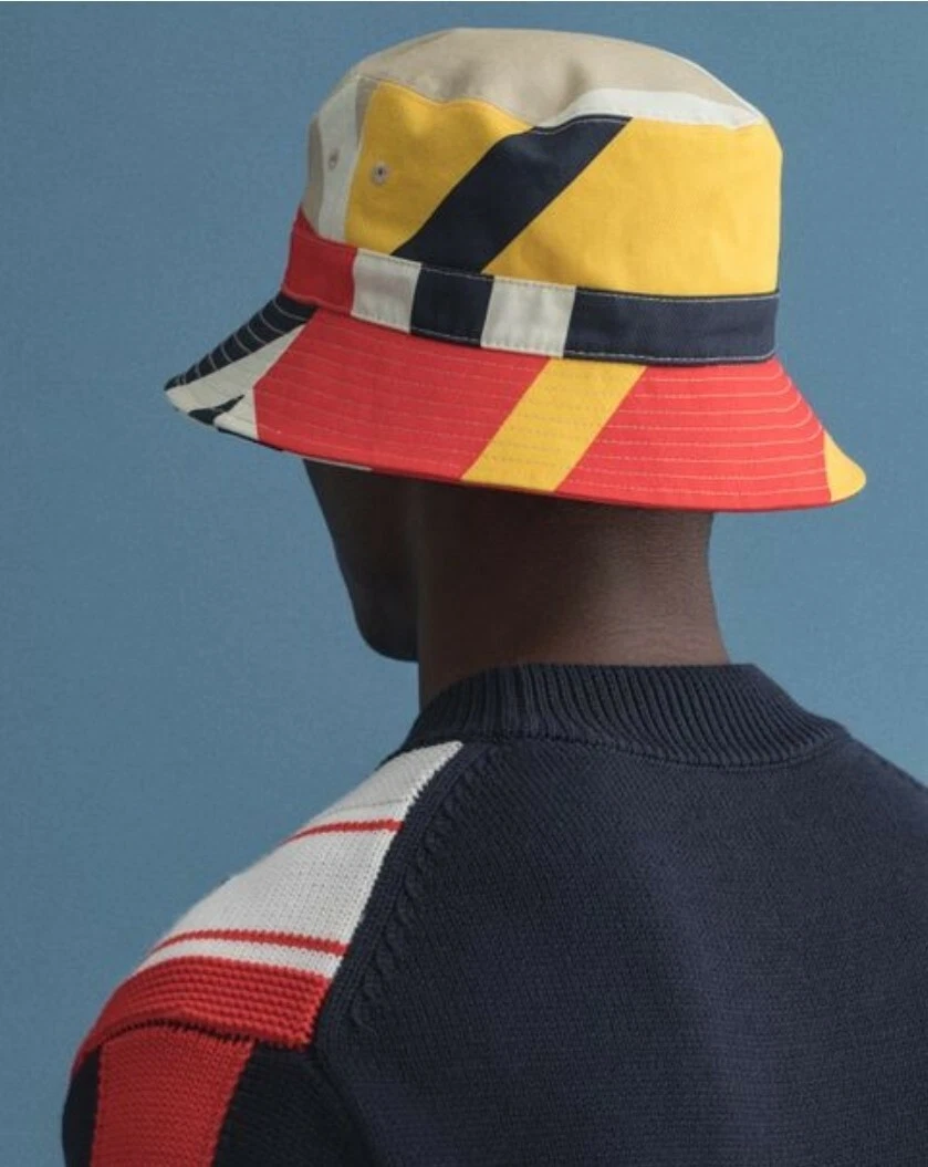 🔶️HTF BNWT GANT ROUGH WEATHER BUCKET HAT SAILING RETRO WOTHERSPOON KANYE
