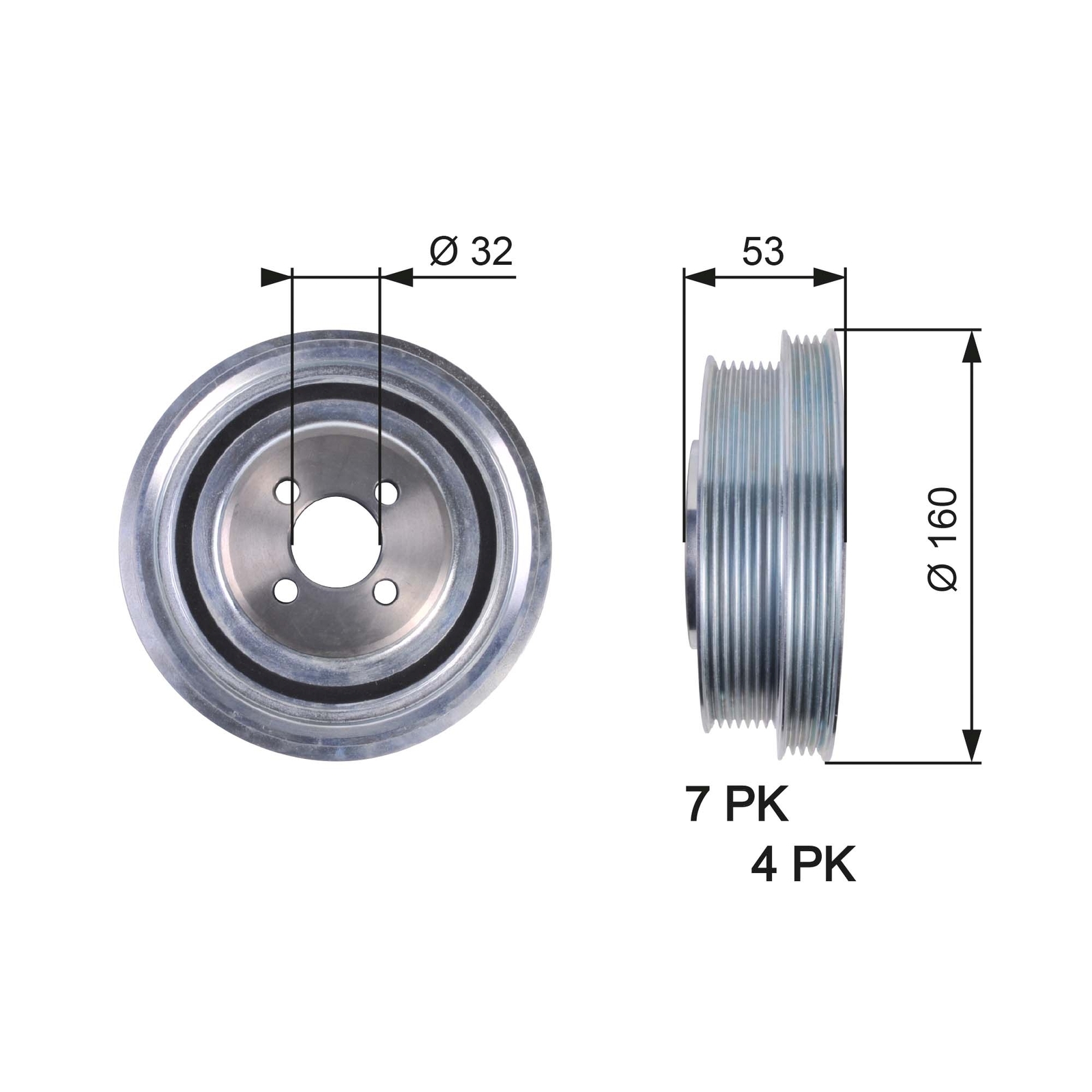 GATES TORSIONAL VIBRATION DAMPER - TVD1079 - Image 5
