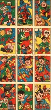 " MENKO CARD, Manga, Tetsujin 28-go,Robot " Japanese game card, 1 sheet state #6