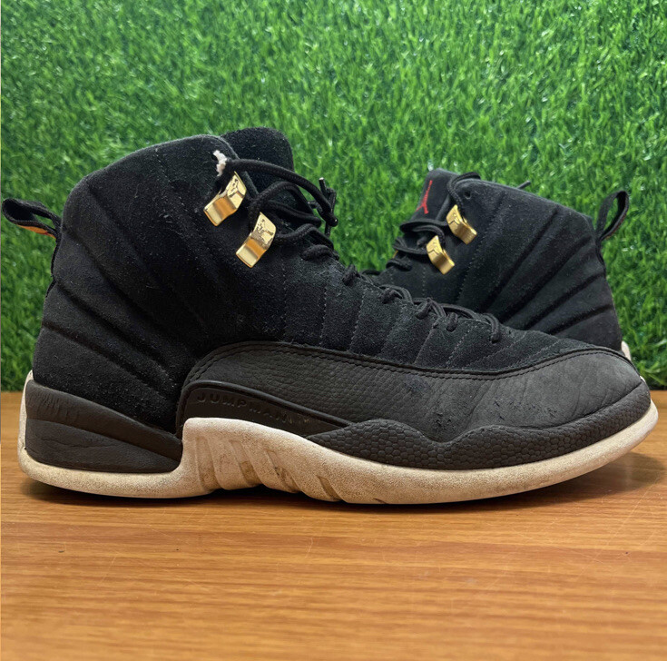 Nike Air Jordan 12 XII Retro Reverse Taxi Black Size Sneakers 130690-017