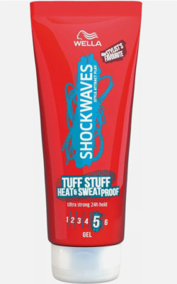 Wella Shockwaves Tuff Stuff Heat and Sweat Proof Gel, 200 ml