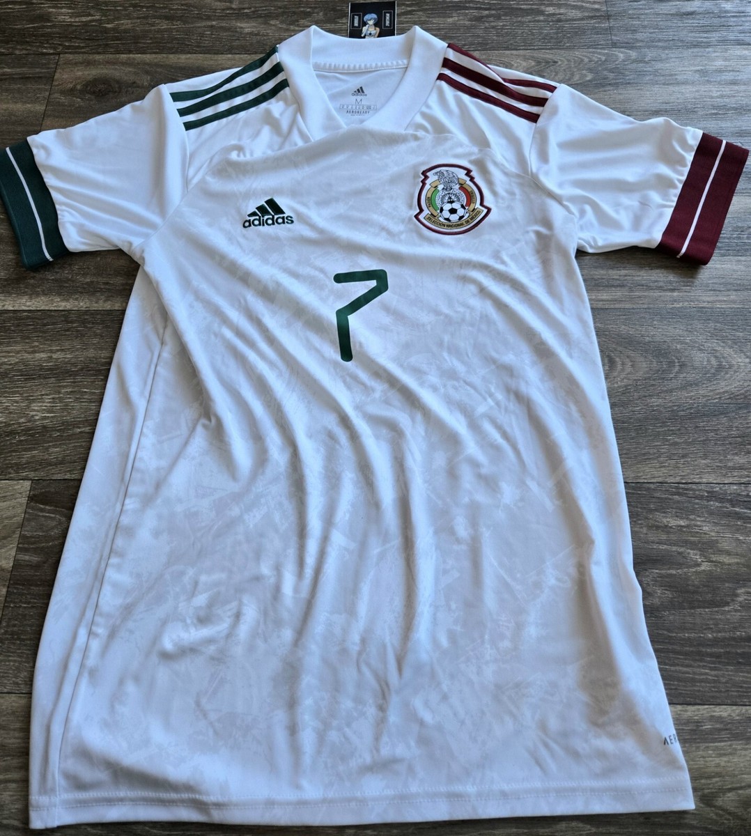 Adidas Mexico Away 20/21 Orbelin Pineda Jersey Mens Size Medium