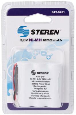 Steren 3.6V, 1200Mah (3 x 4/5AA) Universal Ni-MH Cordless Phone Battery