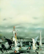 YVES TANGUY Surrealism Art Poster or Canvas Print "The Palace of Window Rocks"