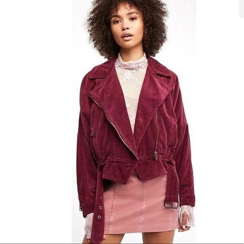 Maroon Corduroy Slouchy Dolman 