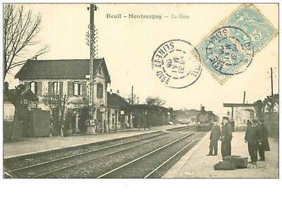 95.DEUIL-MONTMAGNY.n°34.LA Gare.train