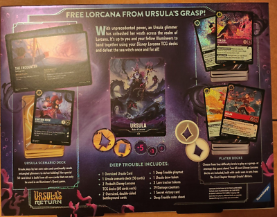 Disney Lorcana TCG Ursula's Return Illumineer's Quest Deep Trouble