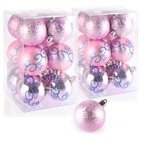 24X Weihnachtskugeln, Christbaumkugeln Bruchsicher Aus Kunststoff