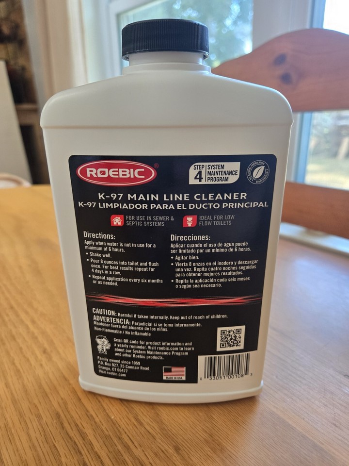 Roebic K-97 Main Line Cleaner For Low Flow Toilets Sewer & Septic - View #10
