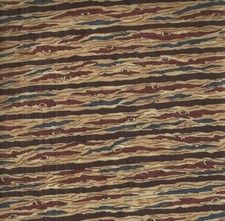 Wood grain brown gold stripe fabric