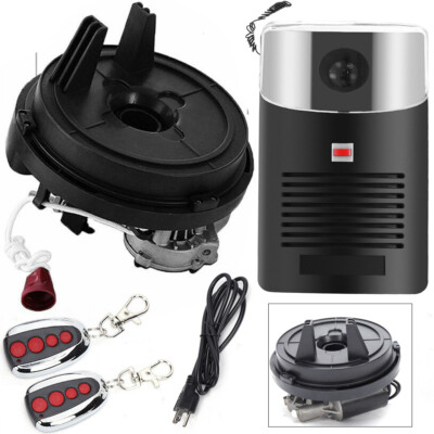 Garage Roll Up Roller Door Opener Motor 2 Remote Control Automatic Opening 80W