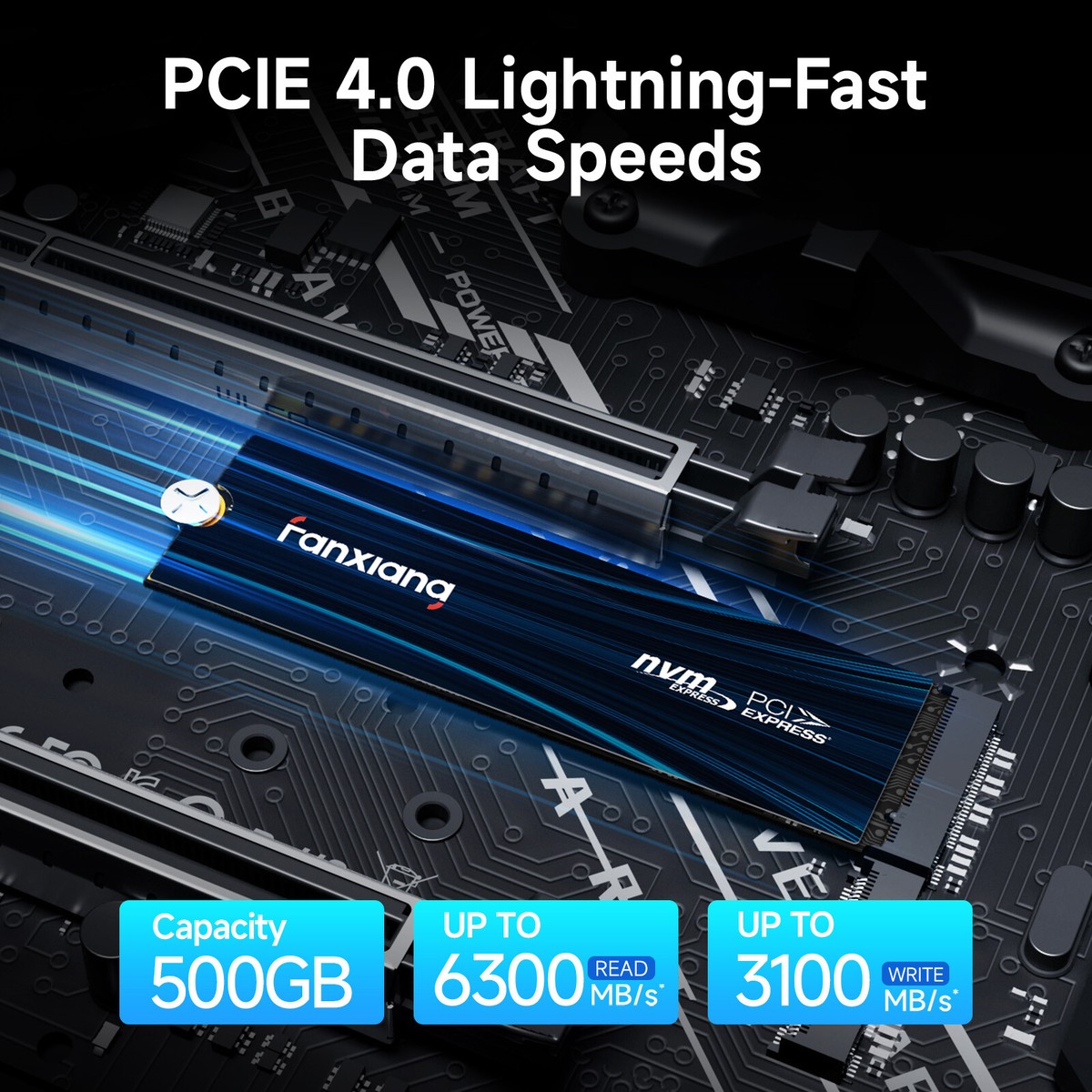 fanxiang 1TB M.2 2280PCIe Gen 4.0×4 未使用 Amazon.com: Fanxiang 1TB NVMe SSD PCIe Gen4 M.2 Internal