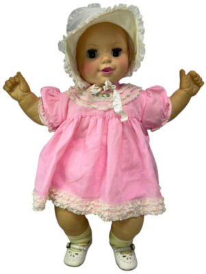 BIG CHUBBY 22'' Vintage Uneeda Baby Doll Sleepy Eye Fat Rolls Soft Body Realistic