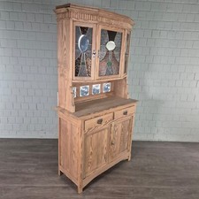 26014 Buffetschrank Schrank Jugendstil 1900 massiv Kiefer Antik