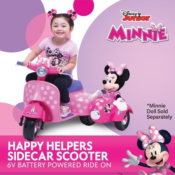 Disney Minnie Mouse 6 Volt Happy Helpers Scooter with