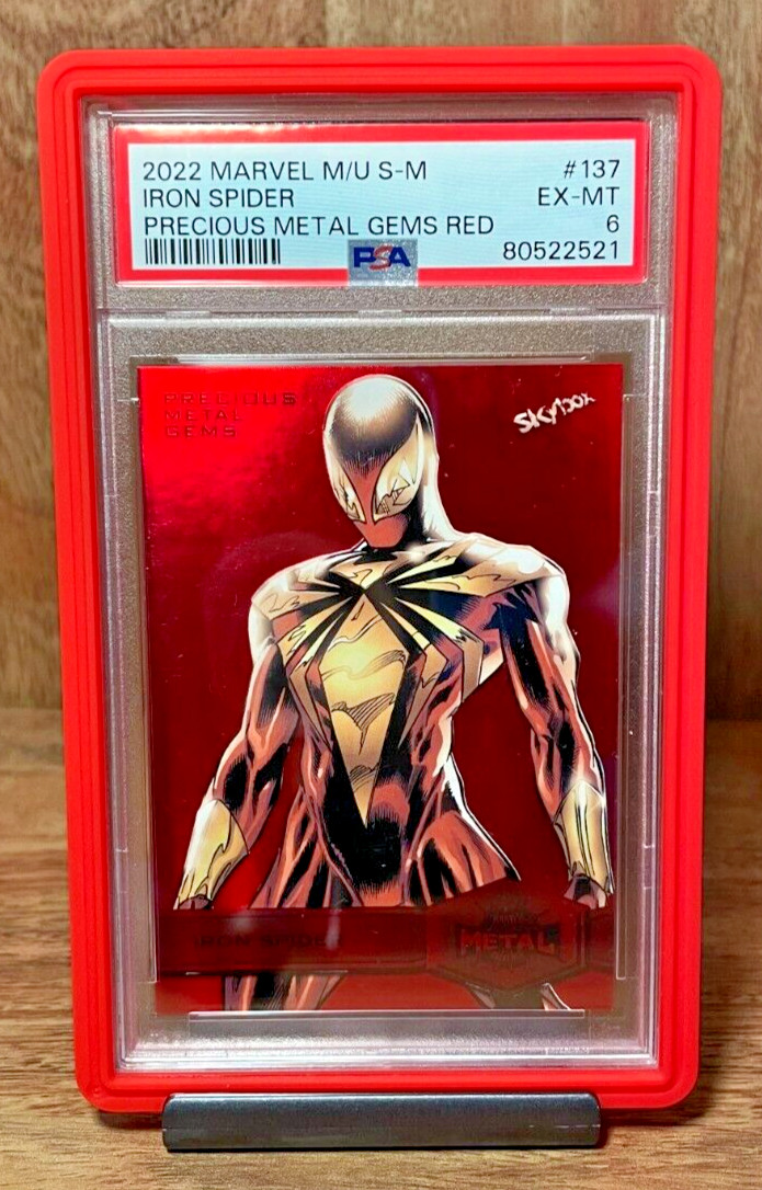 2022 Marvel Metal Universe Spider-Man High Series PMG Red Iron Spider 137