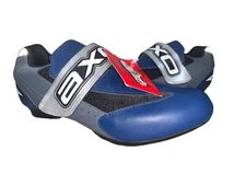 AXO Atlis Road Hook & Loop Cycling Shoes Blue Gray 40 EUR 7 US New
